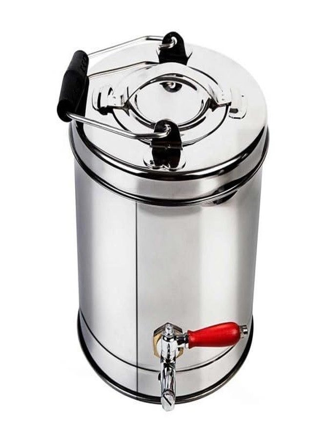 PGD Premium Steel Commercial Hot Coffee/Tea Urn Can Flask Container Insulator with Tap | Home Kitchen Dining Storage Containers Vacuum Flasks Hot Beverage Carafe (10 Liters) - Image 5